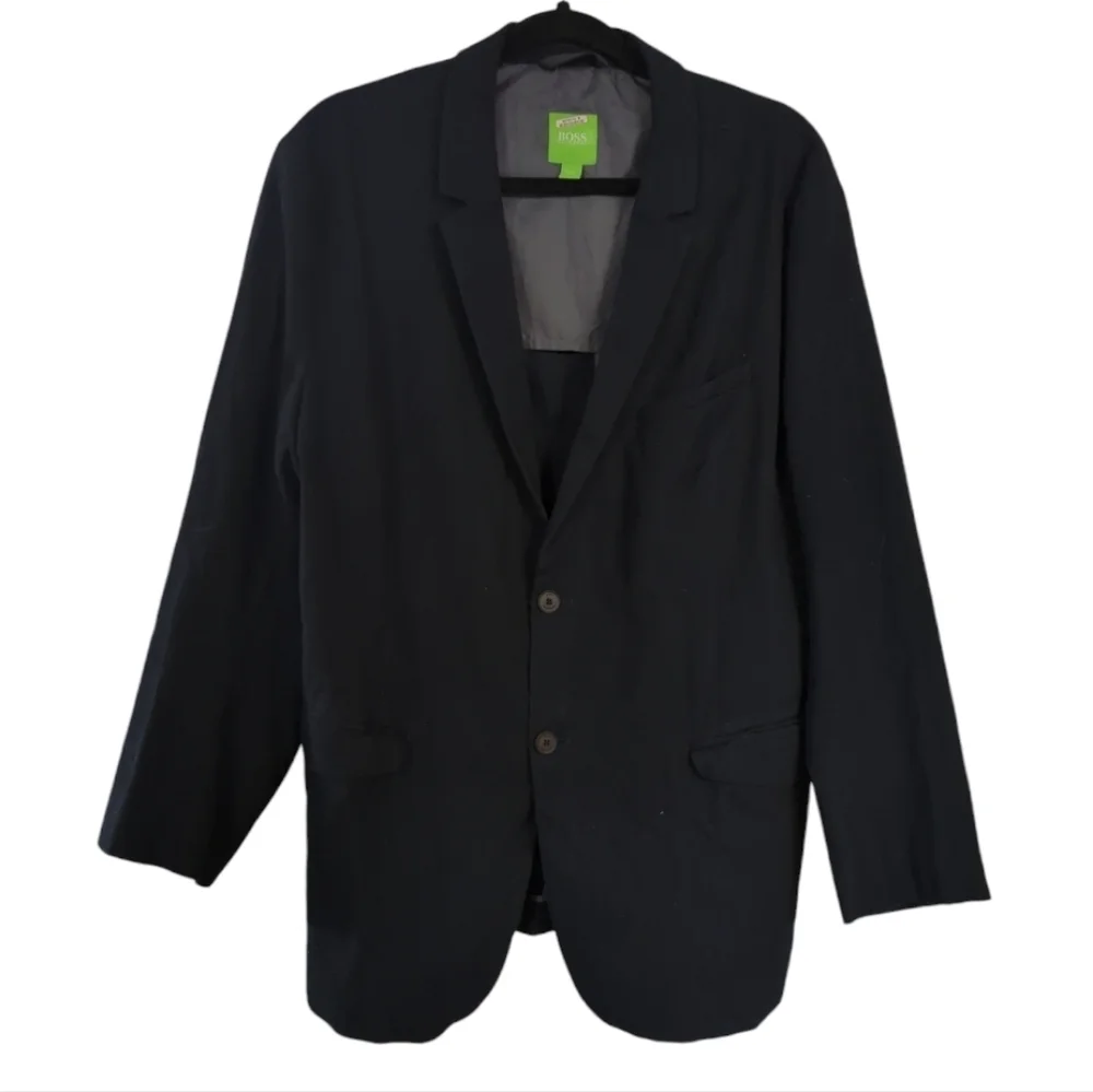 Hugo Boss Aymo Sporty Fitted Single Breasted Navy Blazer